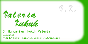 valeria kukuk business card